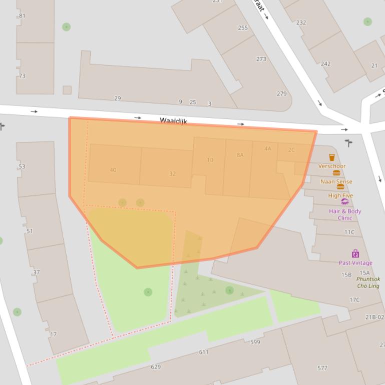 Kaart van postcodegebied 3024CW.