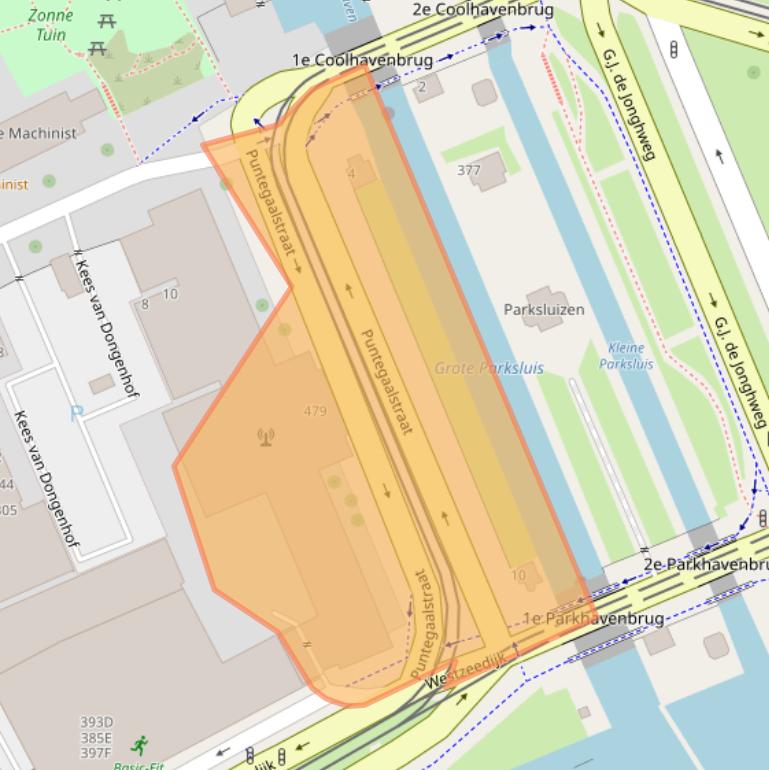 Kaart van postcodegebied 3024EB.