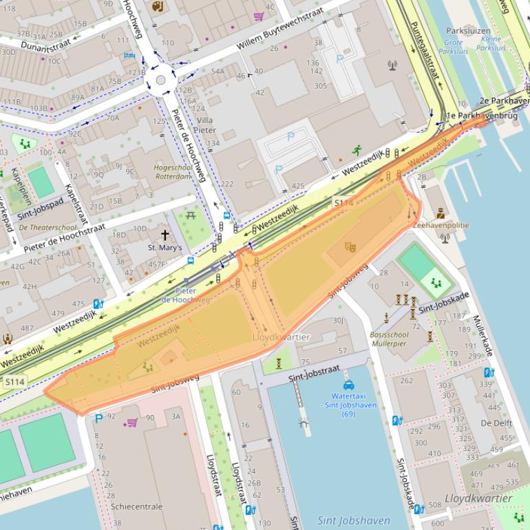 Kaart van postcodegebied 3024EH.