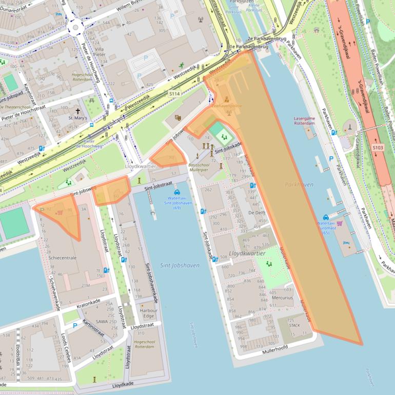 Kaart van postcodegebied 3024EJ.