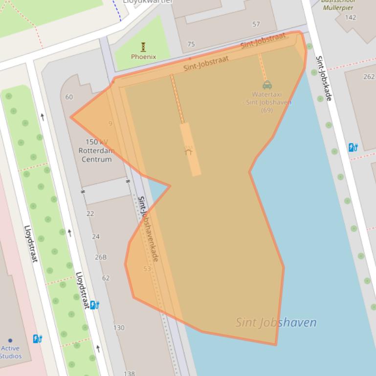 Kaart van postcodegebied 3024ER.