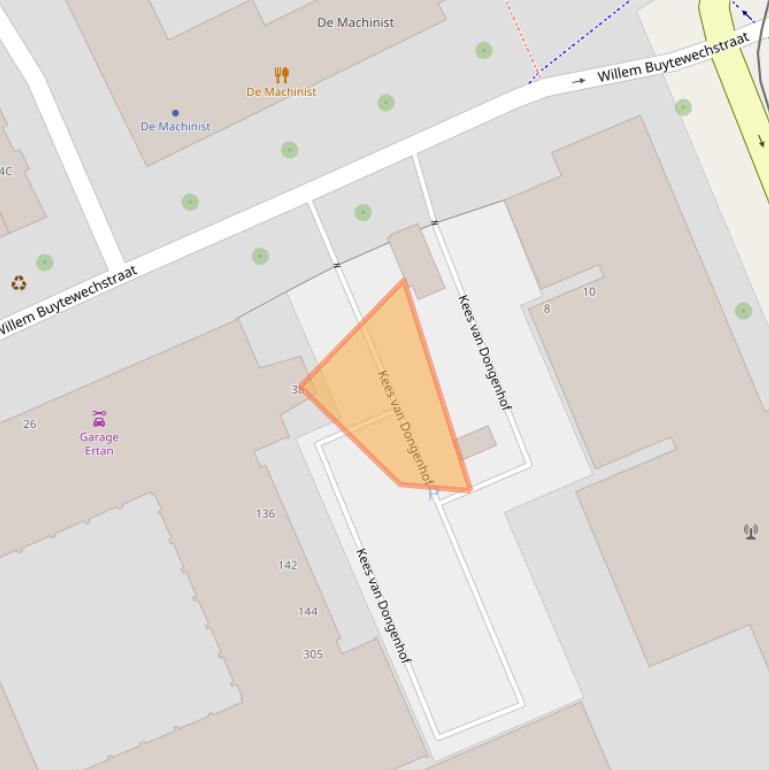 Kaart van postcodegebied 3024NA.