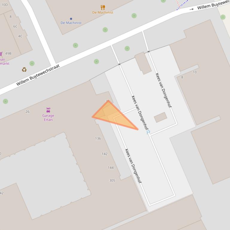 Kaart van postcodegebied 3024ND.