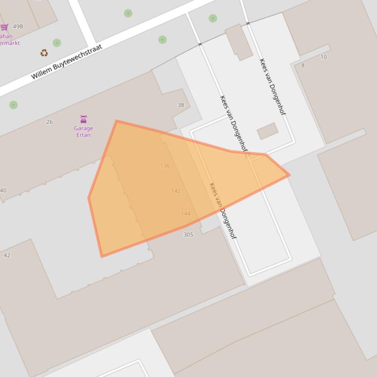 Kaart van postcodegebied 3024NE.