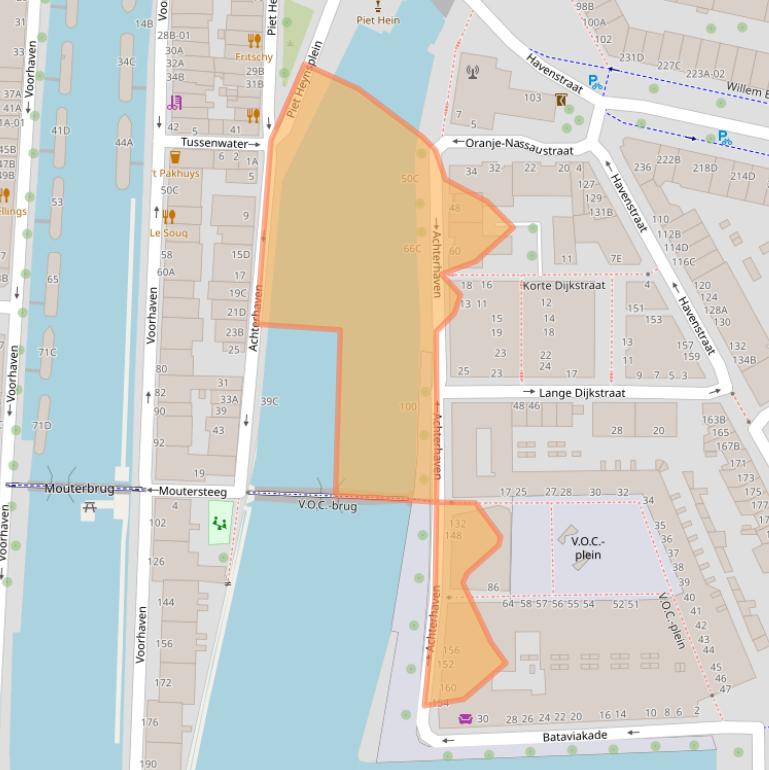 Kaart van postcodegebied 3024RC.