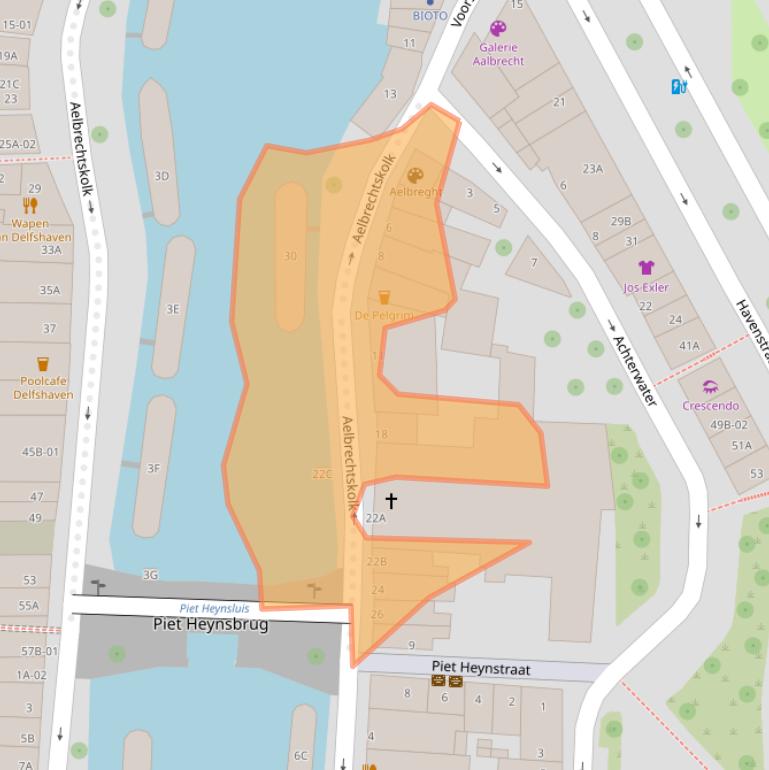 Kaart van postcodegebied 3024RE.