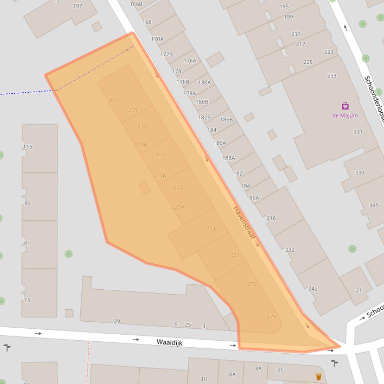 Kaart van postcodegebied 3024SL.