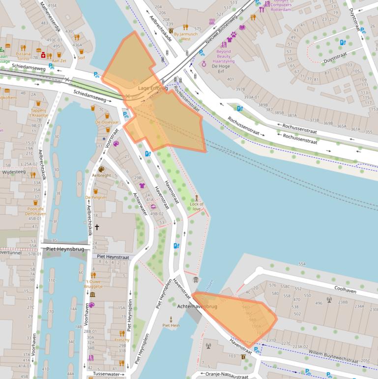 Kaart van postcodegebied 3024TH.