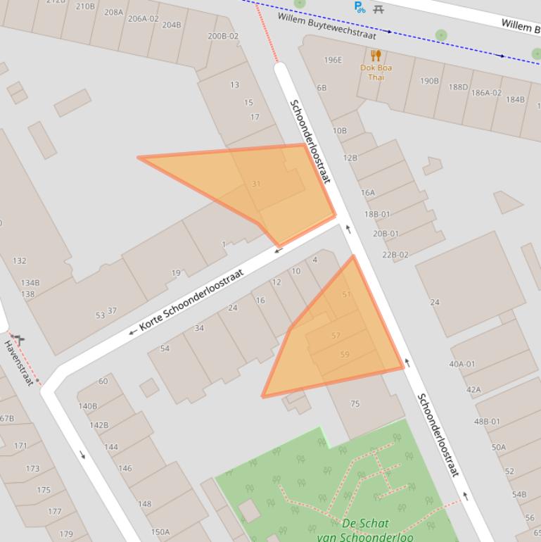 Kaart van postcodegebied 3024TS.