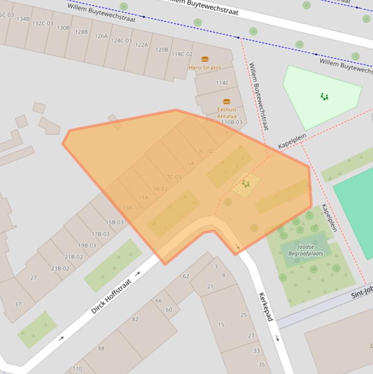 Kaart van postcodegebied 3024VA.