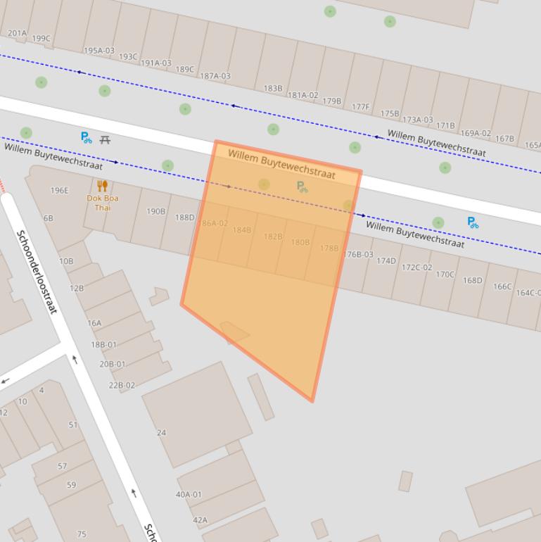 Kaart van postcodegebied 3024VJ.