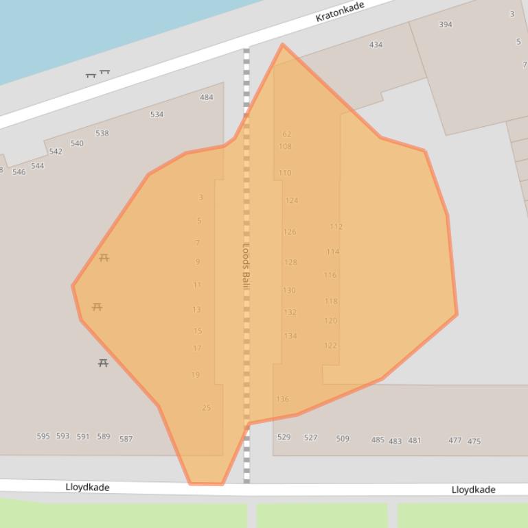 Kaart van postcodegebied 3024WE.