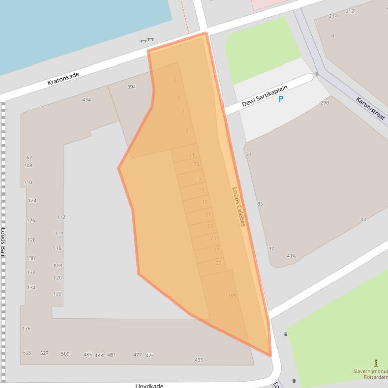 Kaart van postcodegebied 3024WH.