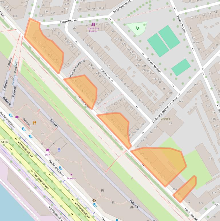 Kaart van postcodegebied 3025CE.