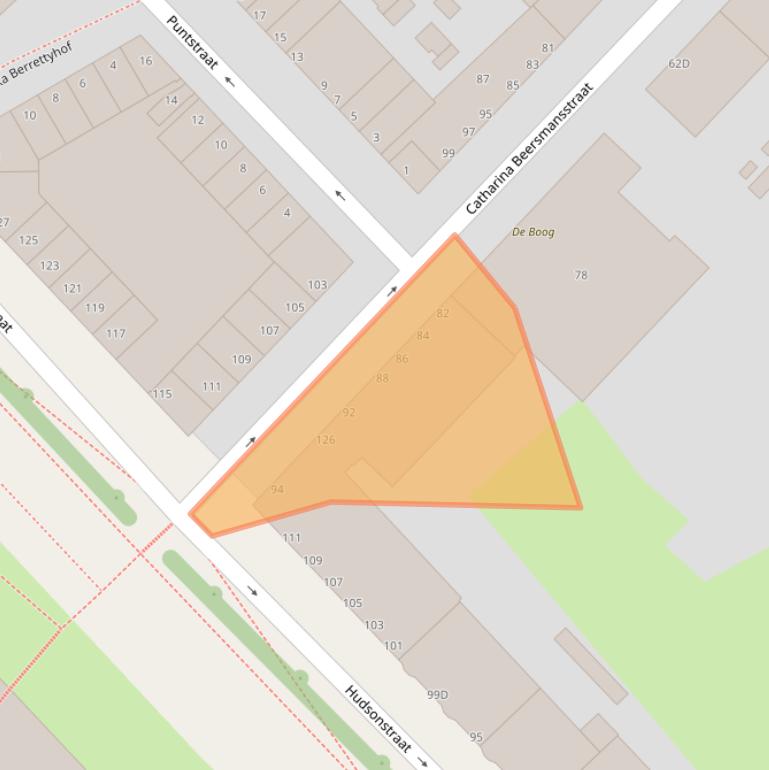 Kaart van postcodegebied 3025EK.