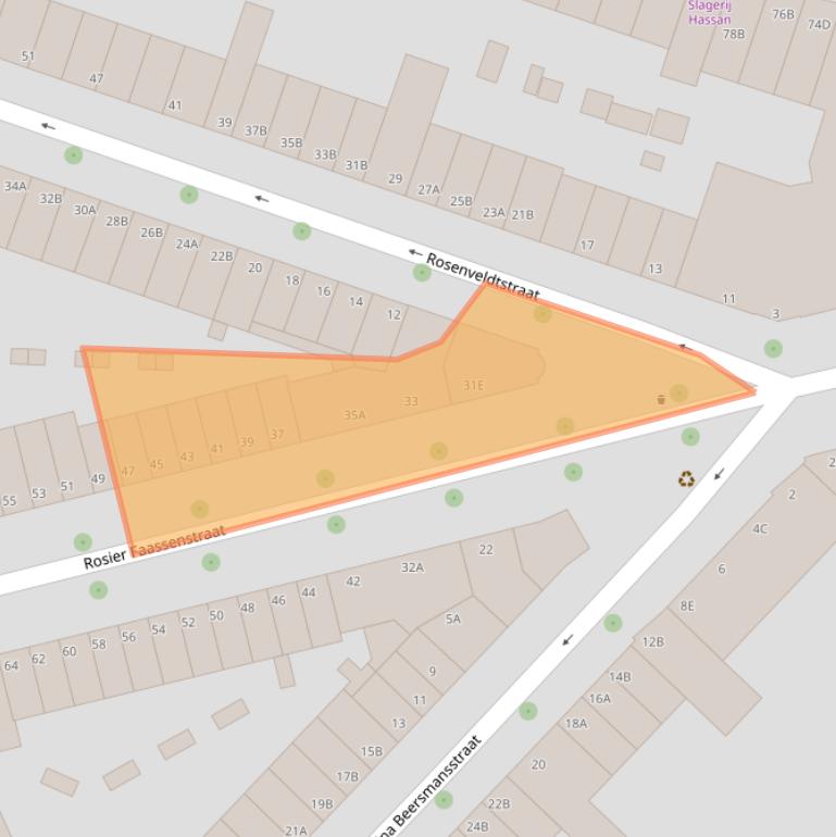 Kaart van postcodegebied 3025GJ.