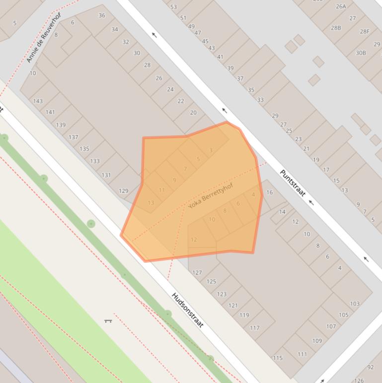 Kaart van postcodegebied 3025GR.