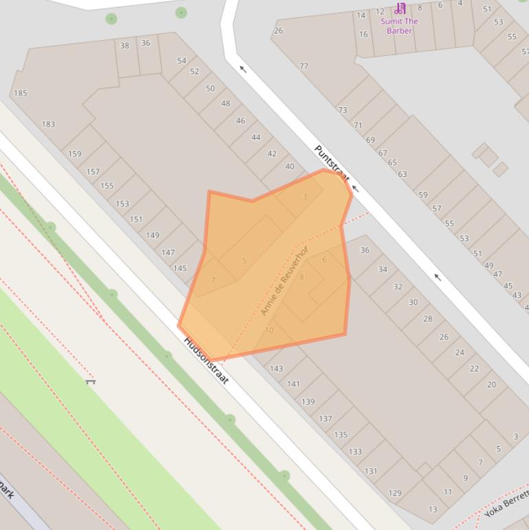 Kaart van postcodegebied 3025GS.