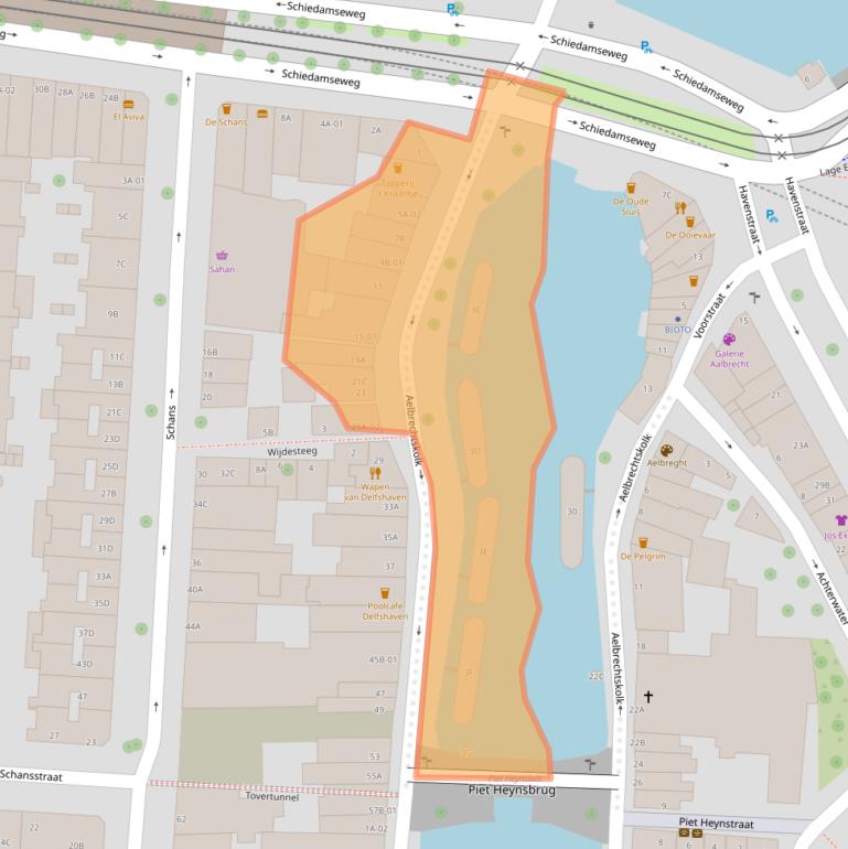 Kaart van postcodegebied 3025HA.