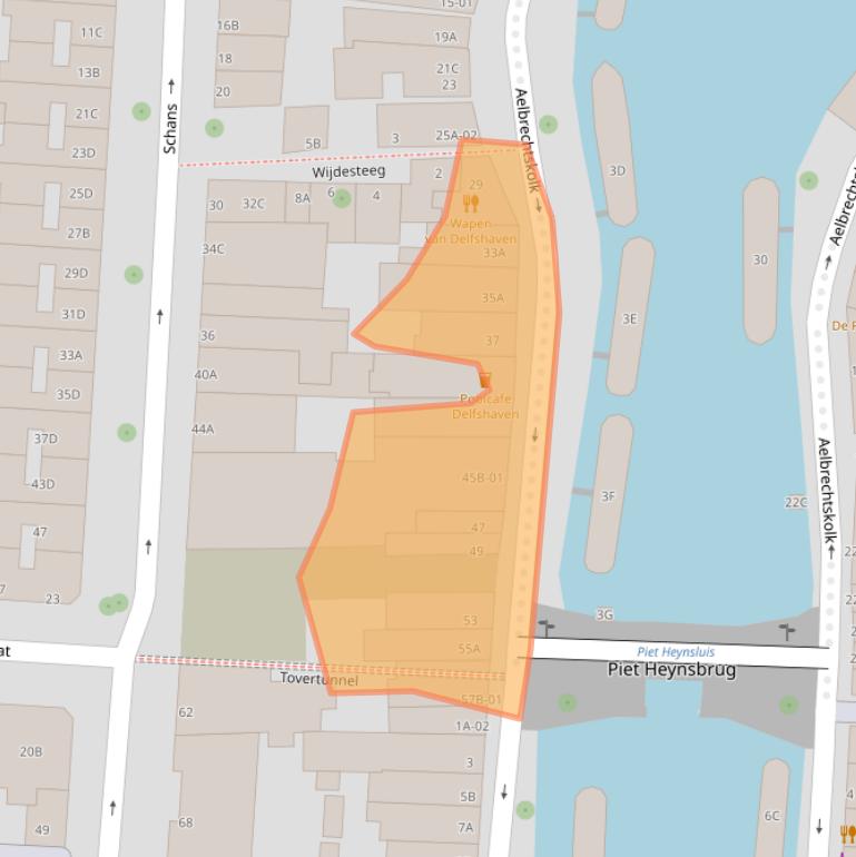 Kaart van postcodegebied 3025HB.