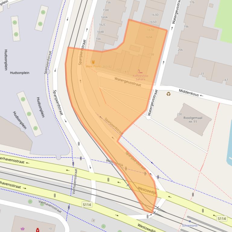 Kaart van postcodegebied 3025HR.