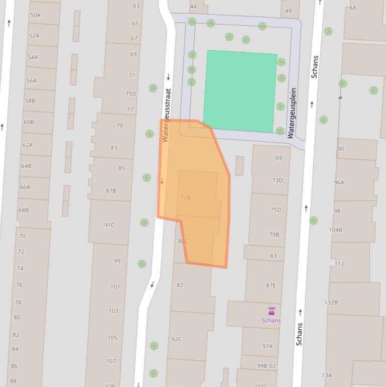 Kaart van postcodegebied 3025HT.