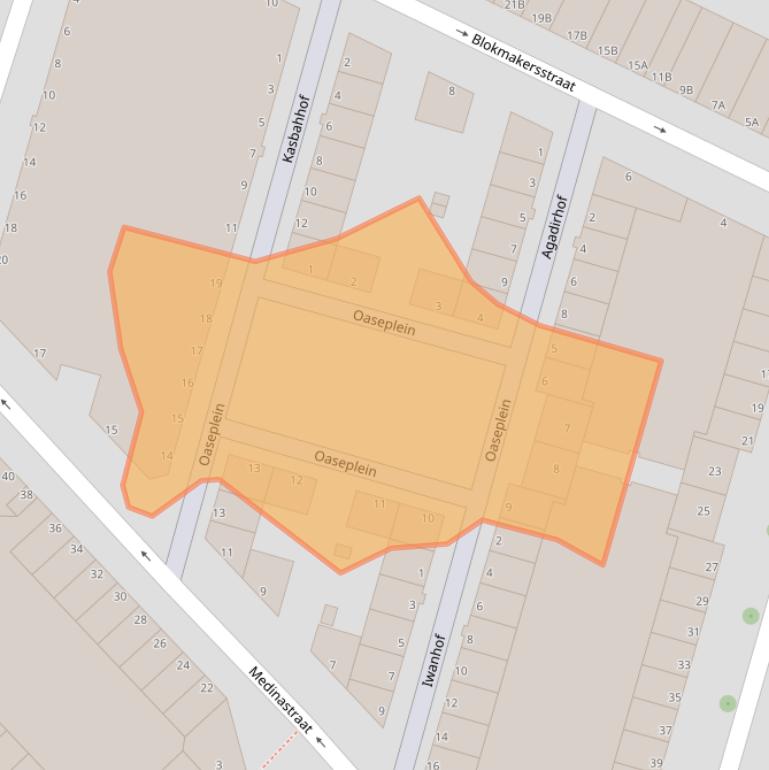 Kaart van postcodegebied 3025NM.