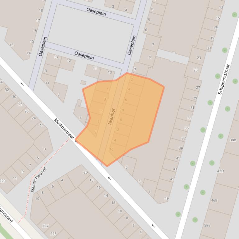 Kaart van postcodegebied 3025NW.