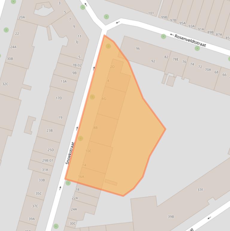 Kaart van postcodegebied 3025PN.