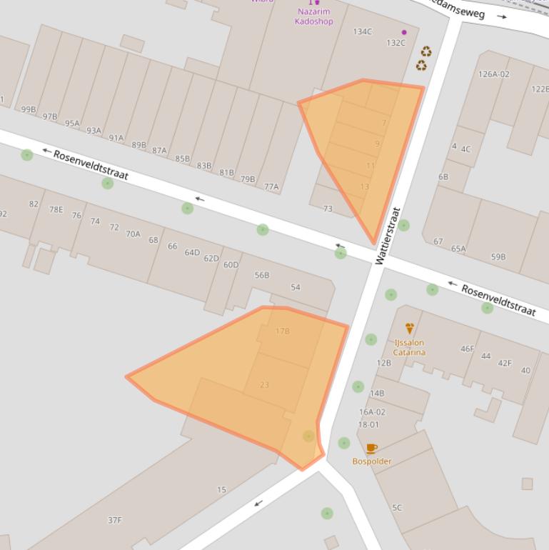 Kaart van postcodegebied 3025SG.