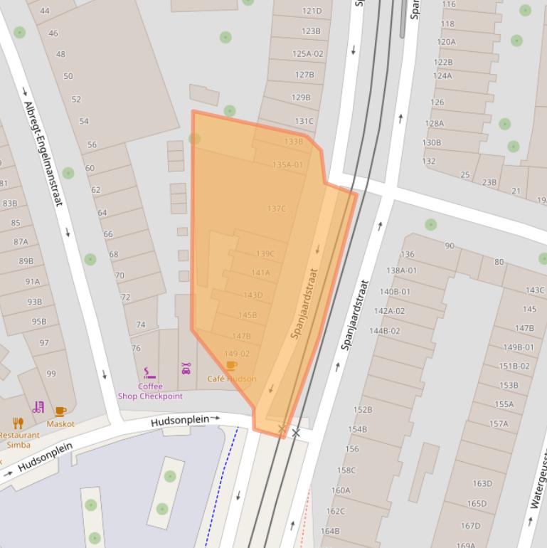 Kaart van postcodegebied 3025TN.