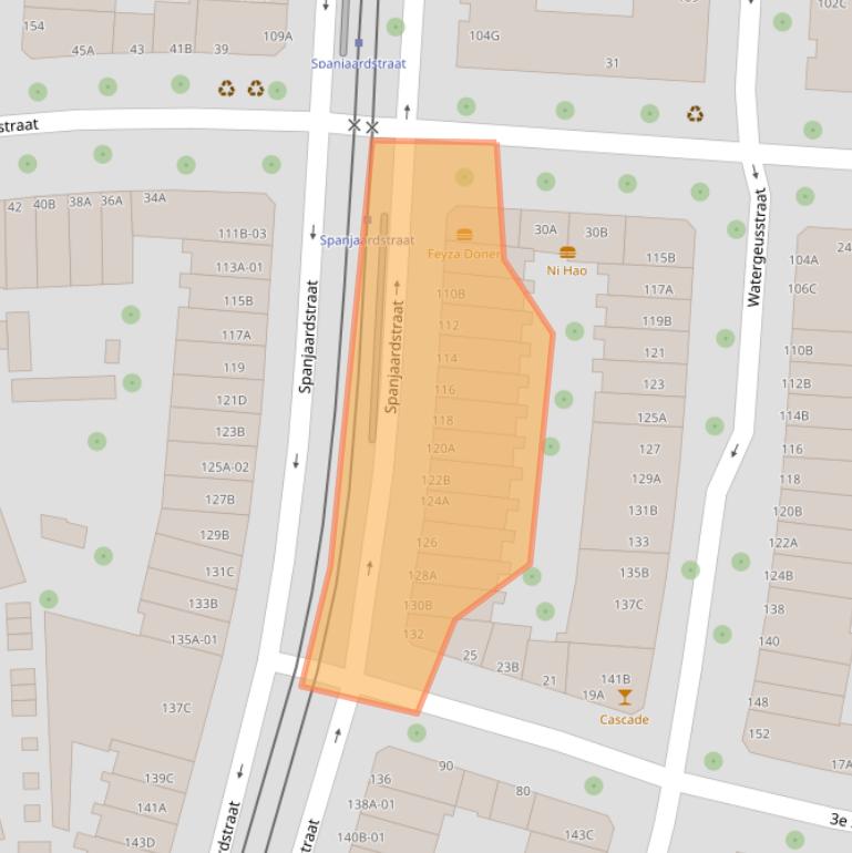 Kaart van postcodegebied 3025TW.