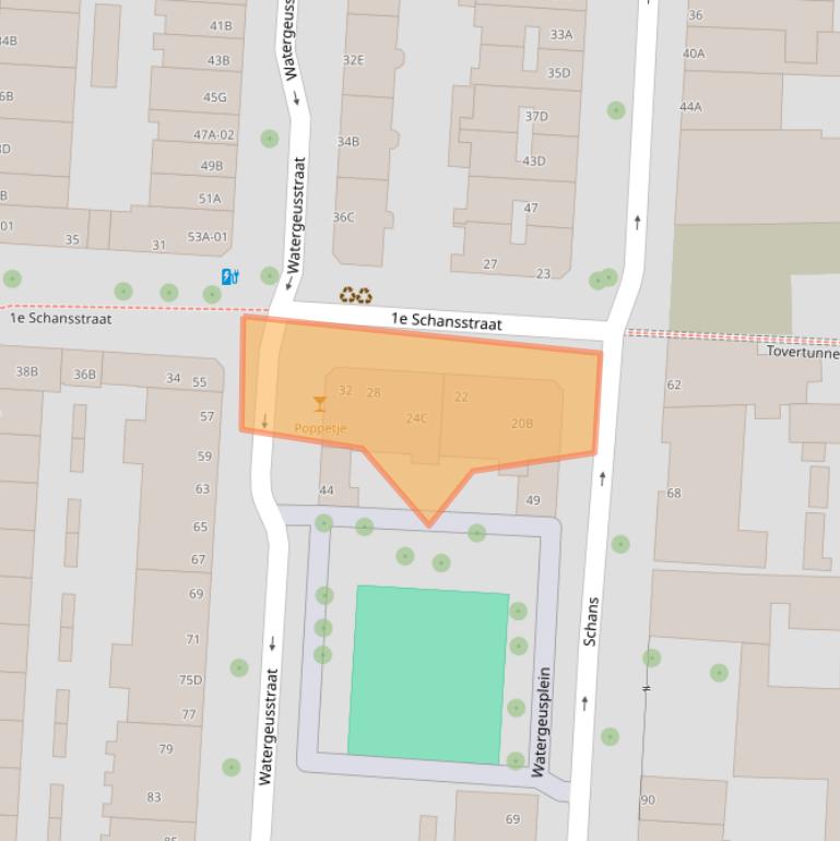 Kaart van postcodegebied 3025XC.