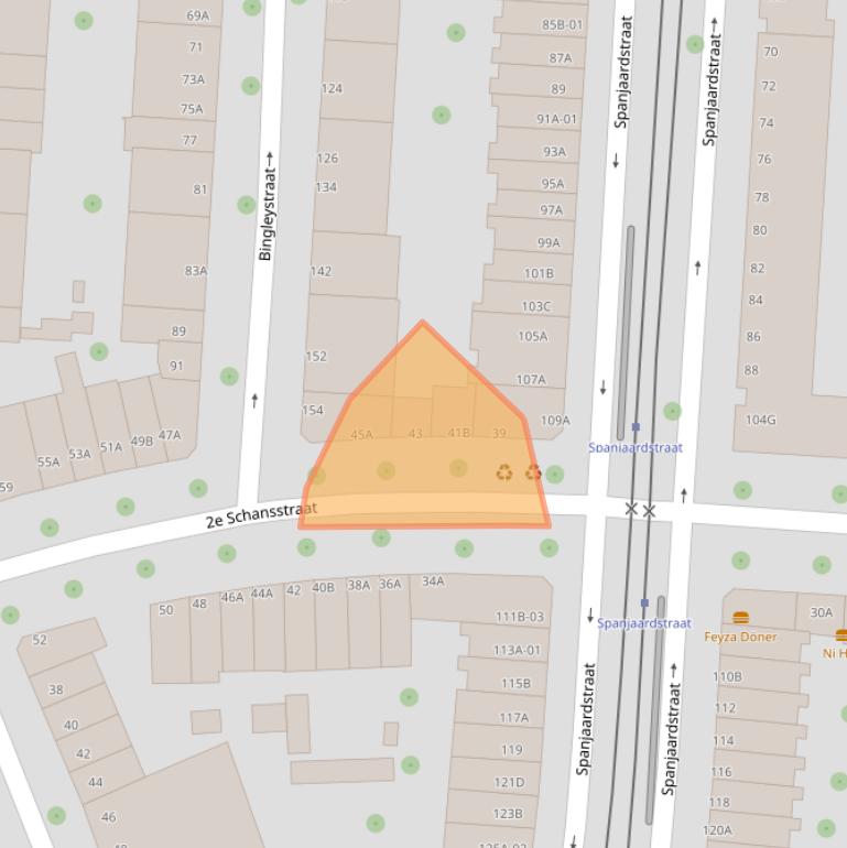 Kaart van postcodegebied 3025XJ.