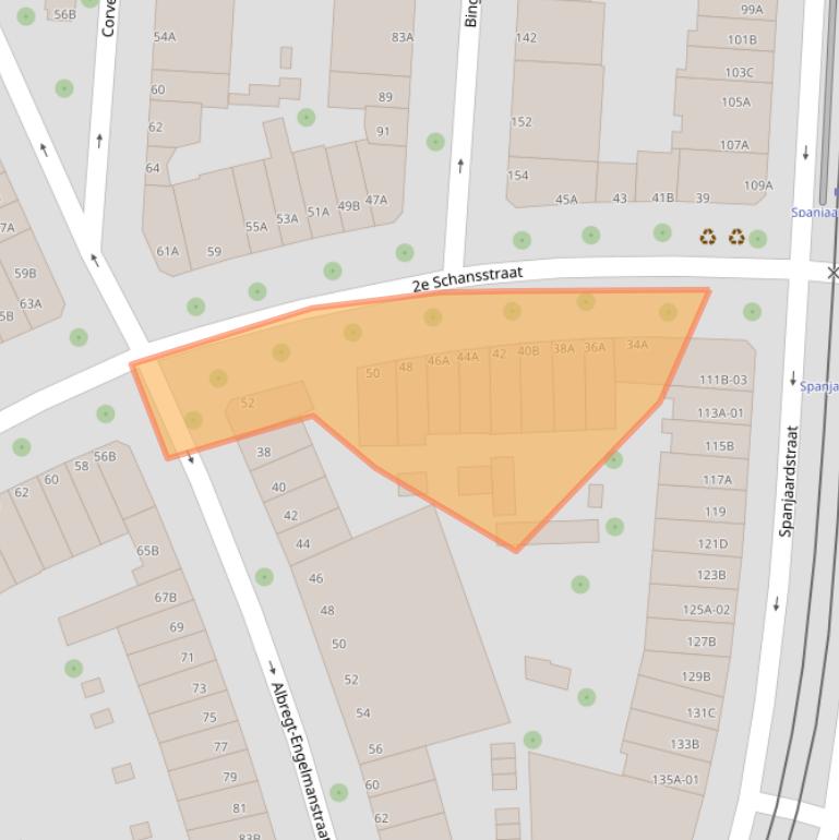 Kaart van postcodegebied 3025XP.
