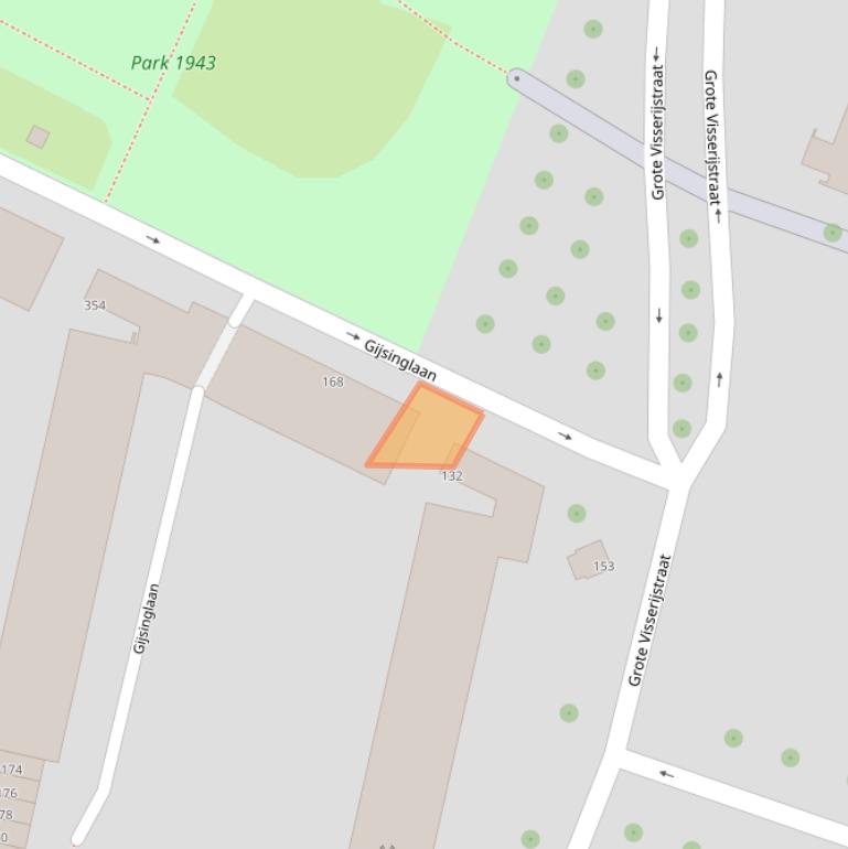 Kaart van postcodegebied 3026BB.