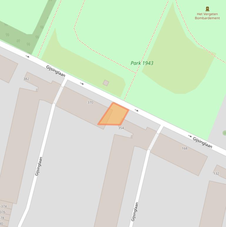 Kaart van postcodegebied 3026BE.