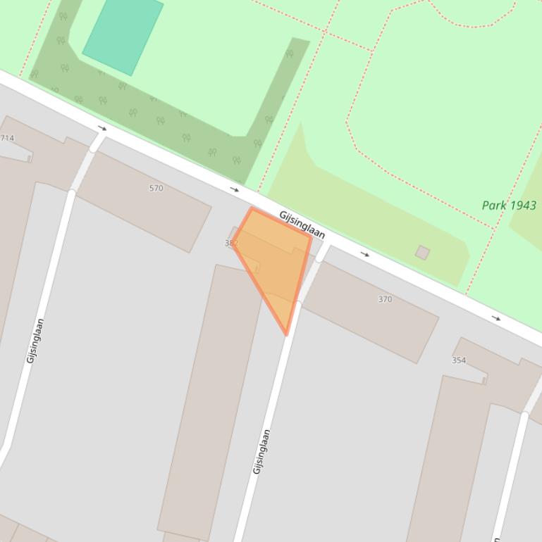 Kaart van postcodegebied 3026BH.