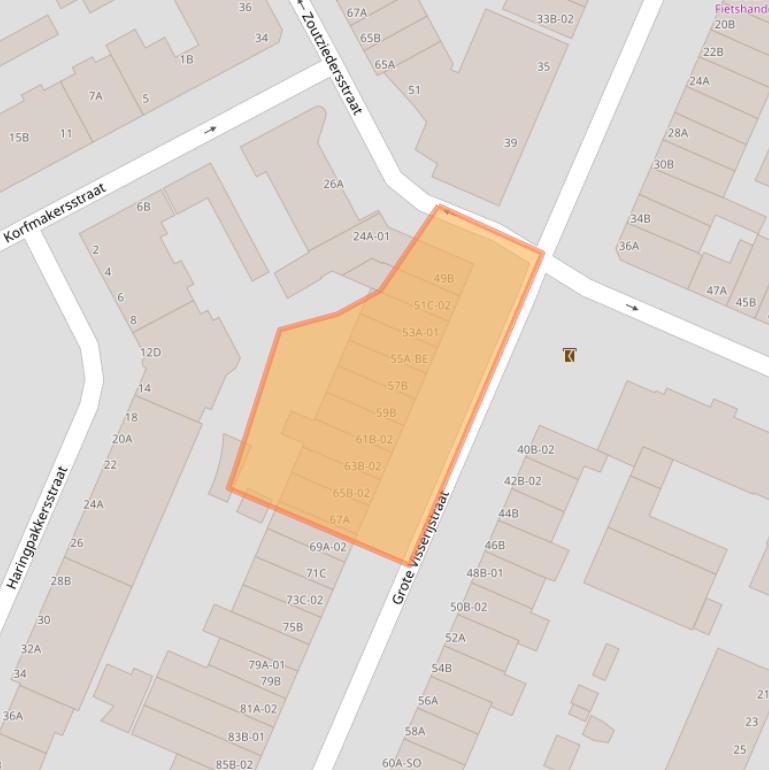 Kaart van postcodegebied 3026CC.