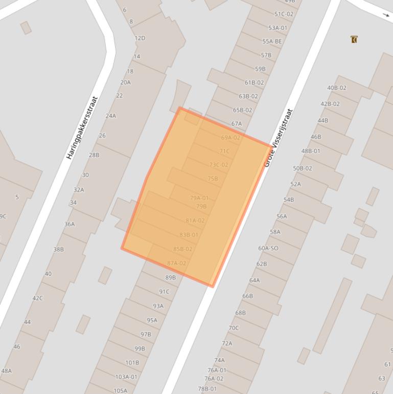 Kaart van postcodegebied 3026CD.