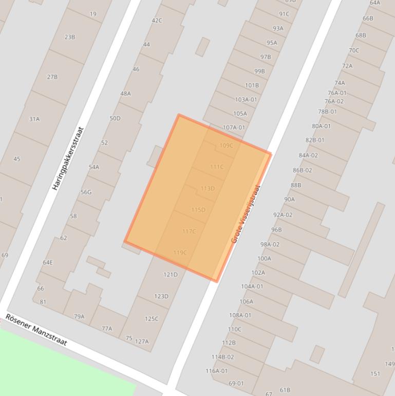 Kaart van postcodegebied 3026CG.