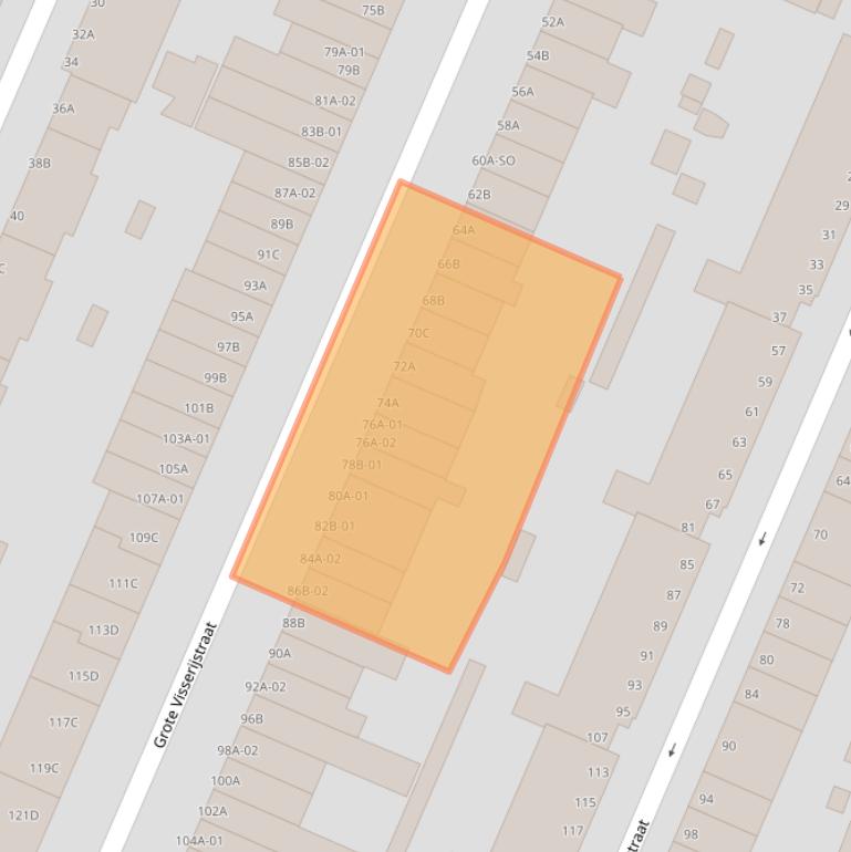 Kaart van postcodegebied 3026CM.