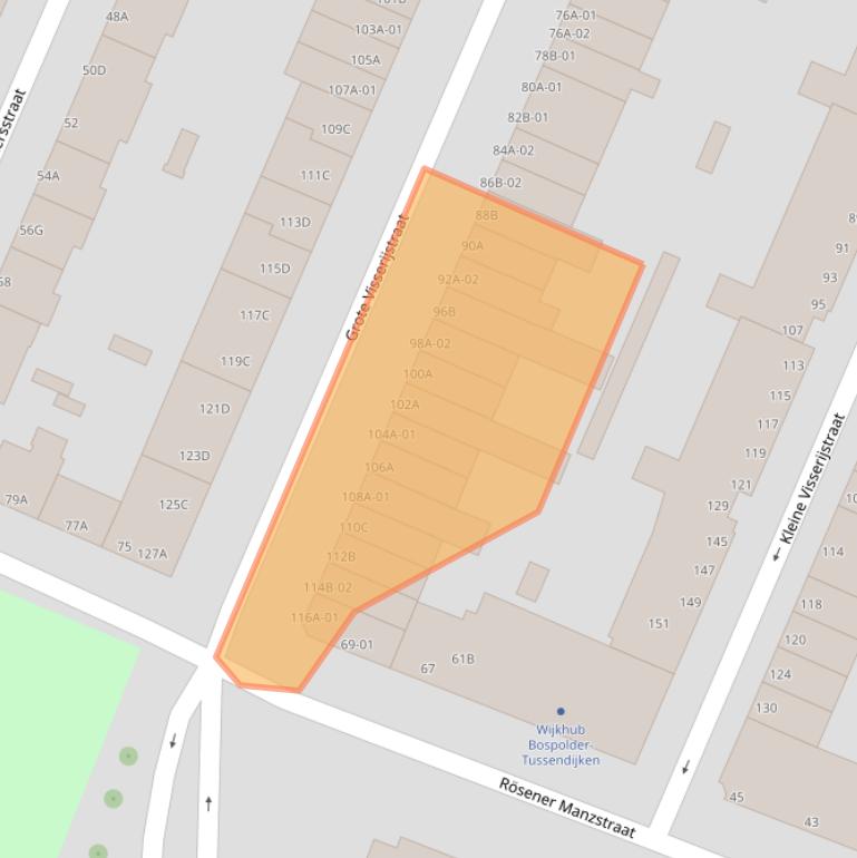 Kaart van postcodegebied 3026CN.