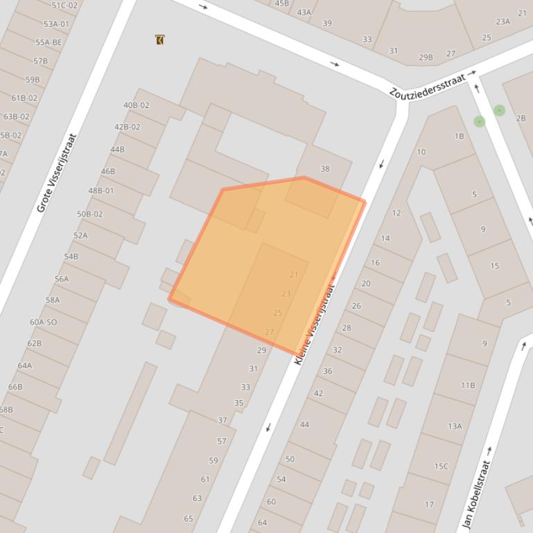 Kaart van postcodegebied 3026EA.