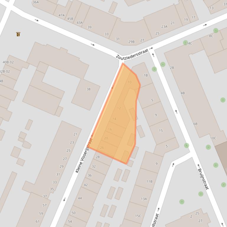 Kaart van postcodegebied 3026ED.