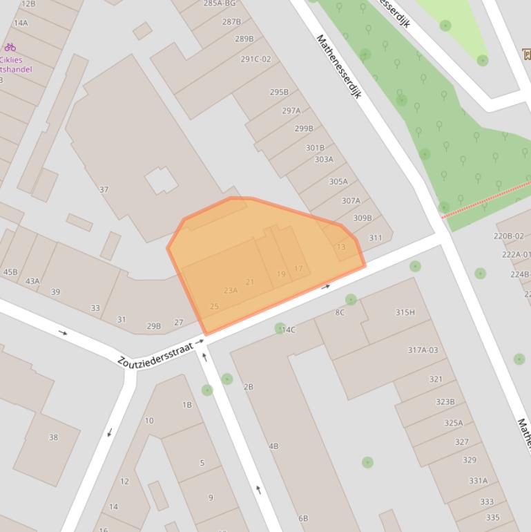 Kaart van postcodegebied 3026EG.