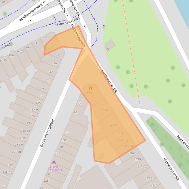 Kaart van postcodegebied 3026GA.