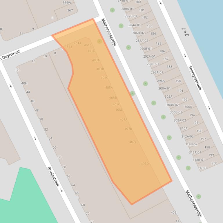Kaart van postcodegebied 3026GE.