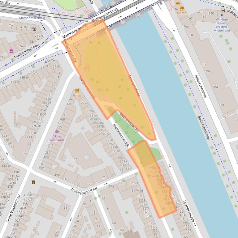 Kaart van postcodegebied 3026GL.