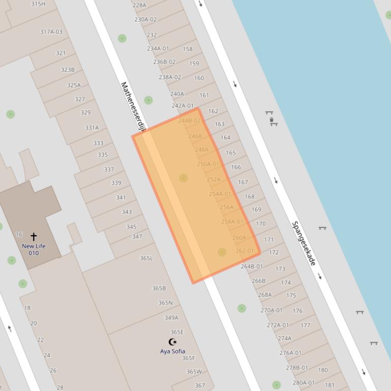 Kaart van postcodegebied 3026GM.